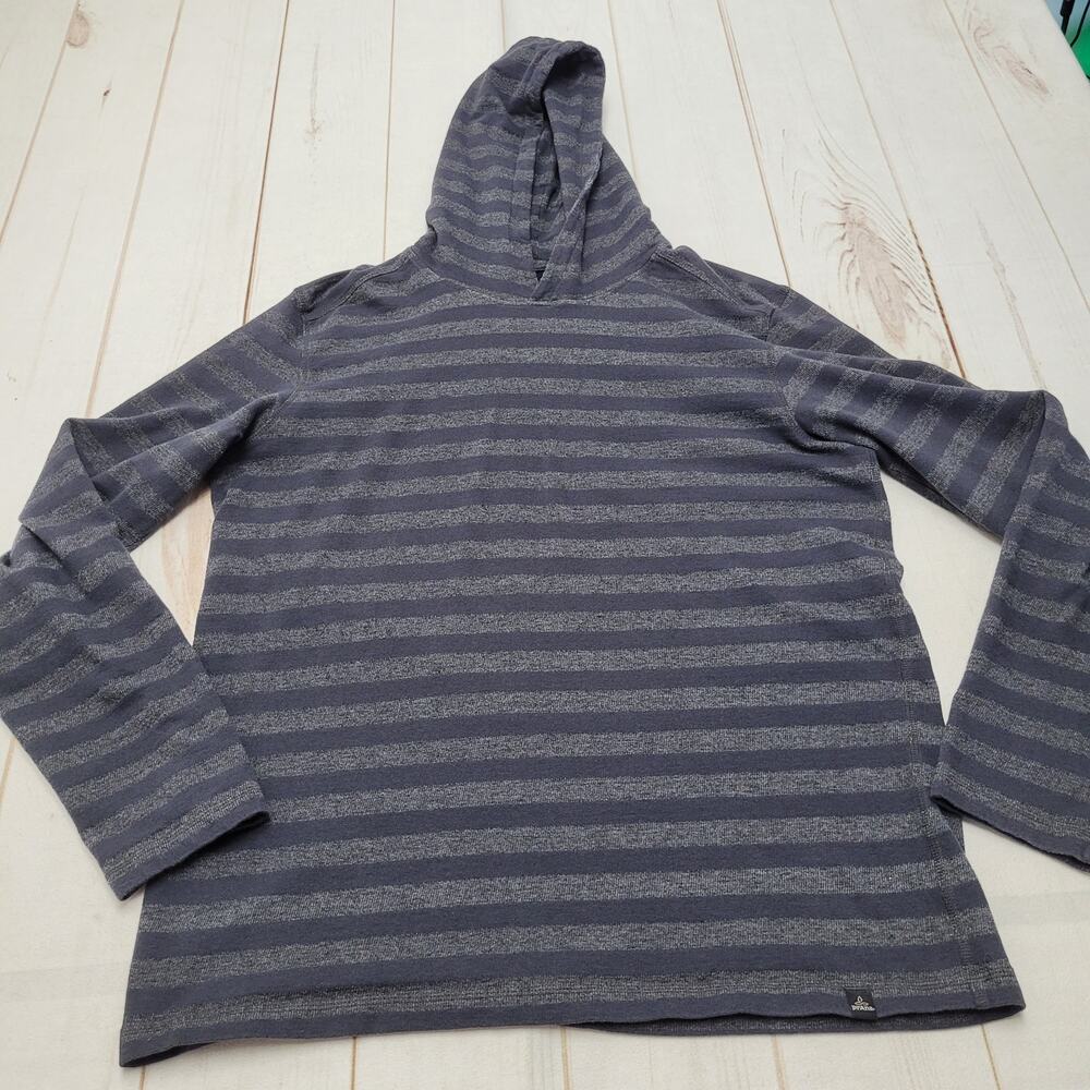 Prana breathe striped pullover hoodie shirt long sleeve emo grunge gorpcore XL